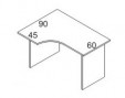 Стол рабочий 30СЕ12, 21 эргономичный, левый,правый (1200x900x756 ) - БИЗНЕС МЕБЕЛЬ УРАЛ производство и поставка мебели, Мебель для дома и офиса, мебель на заказ, Офисная мебель Екатеринбург,изготовление Торгового оборудования