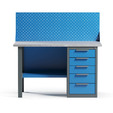 Верстак с драйвером (5 выдвижных ящиков) ВД-1.6  Без экрана - БИЗНЕС МЕБЕЛЬ УРАЛ производство и поставка мебели, Мебель для дома и офиса, мебель на заказ, Офисная мебель Екатеринбург,изготовление Торгового оборудования