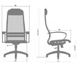 Кресло для руководителя Метта B 1m 6K1/K116 (Комплект 6) черный, MPES, крестовина хром - БИЗНЕС МЕБЕЛЬ УРАЛ производство и поставка мебели, Мебель для дома и офиса, мебель на заказ, Офисная мебель Екатеринбург,изготовление Торгового оборудования