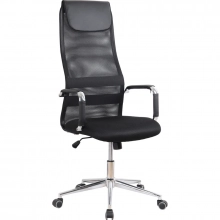 Кресло для руководителя Комус Мебель (Easy Chair) 565 чёрное (сетка/ткань, металл хромированный) - БИЗНЕС МЕБЕЛЬ УРАЛ производство и поставка мебели, Мебель для дома и офиса, мебель на заказ, Офисная мебель Екатеринбург,изготовление Торгового оборудования
