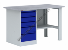 Однотумбовый металлический верстак ВП-3Т 860x1600x685 мм / 79 кг - БИЗНЕС МЕБЕЛЬ УРАЛ производство и поставка мебели, Мебель для дома и офиса, мебель на заказ, Офисная мебель Екатеринбург,изготовление Торгового оборудования