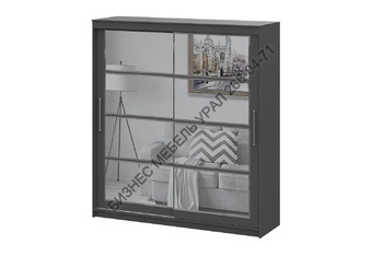Шкаф-купе №3 2,0м Графит серый - БИЗНЕС МЕБЕЛЬ УРАЛ производство и поставка мебели, Мебель для дома и офиса, мебель на заказ, Офисная мебель Екатеринбург,изготовление Торгового оборудования